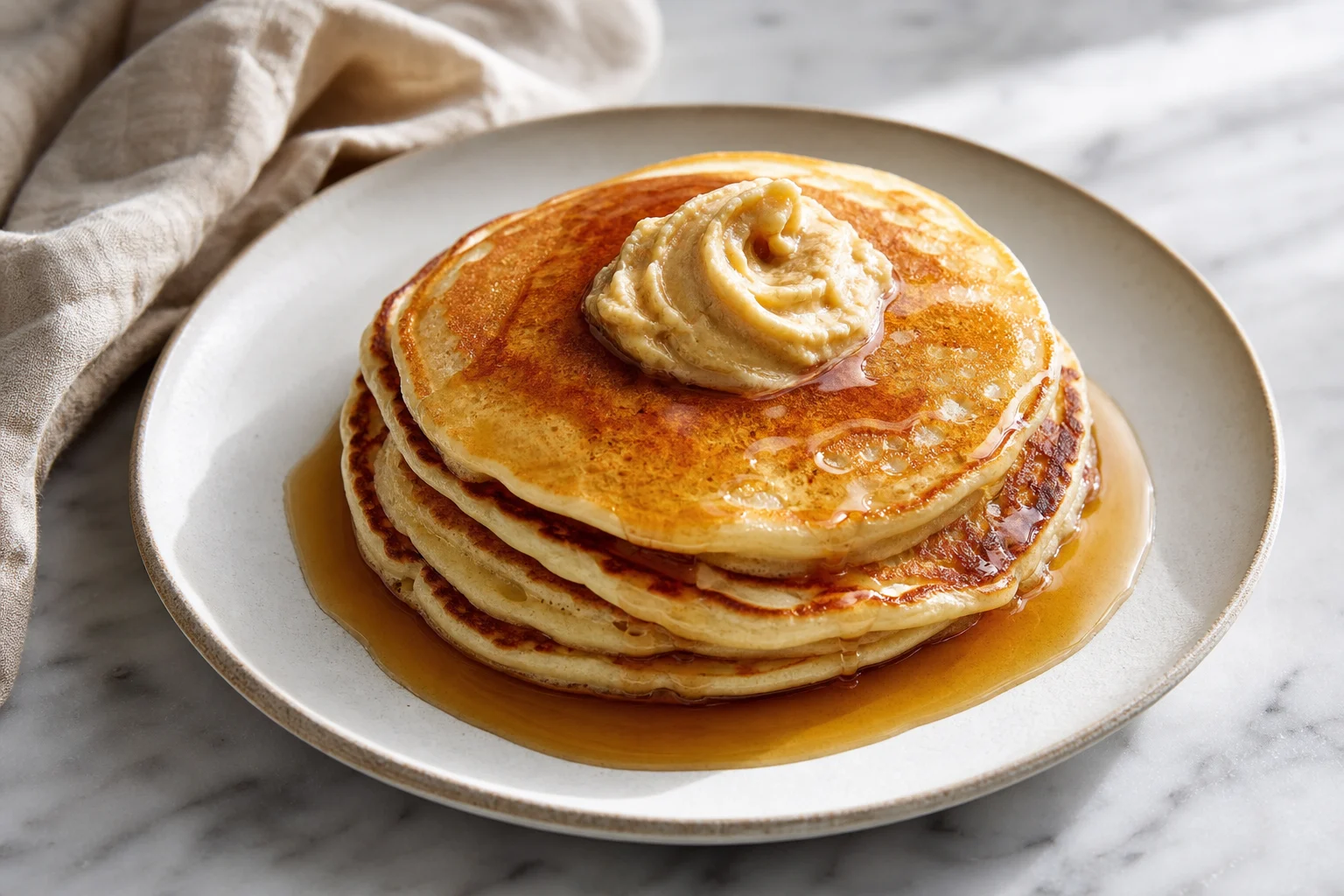 Classic Buttermilk Pancakes with Maple Butter